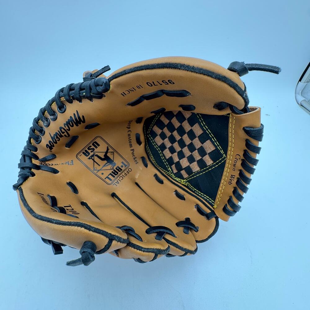 MacGregor Leather Laced T-ball Glove RHT T-200 Right Hand Throw 95170 10"
